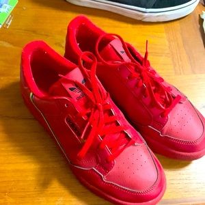 Adidas Red Tennis Shoes
